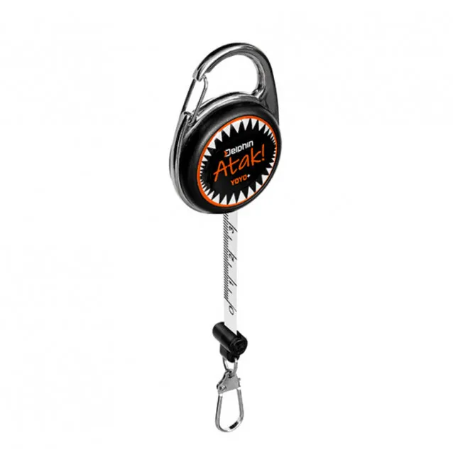 Delphin Jojo Yoyo Atak! + Maßband 100cm mit Karabiner-Tackle & Co-JJ-Fishing