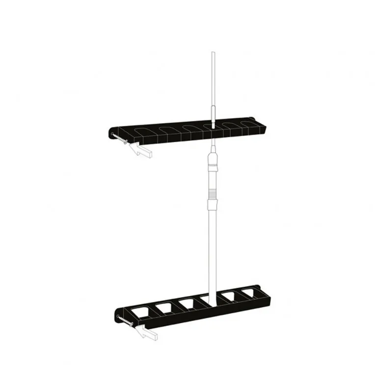 Delphin Rutenhalter Wall Hold Wandmontage für 6 Angelruten-Rutenzubehör-JJ-Fishing