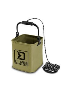 Delphin Falteimer Cubo 10L mit 5m Schnur Folding Bucket-Zubehörtaschen-JJ-Fishing