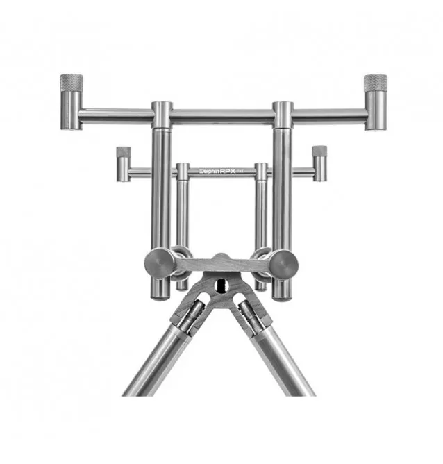 Delphin Rod Pod RPX Stalk Silver extrem robust und stabil-Rod Pod´s, Banksticks & Buzzerbars-JJ-Fishing