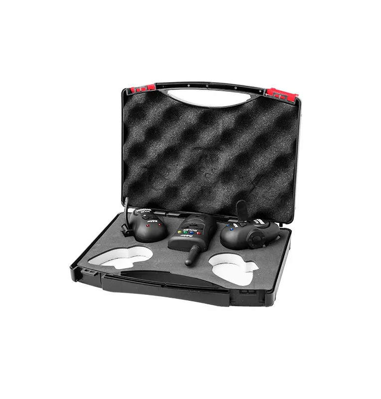 Delphin Roler Shock 2+1 Wels-Bissanzeiger Set Catfish Bitealarm-Bissanzeiger & Bobbins-JJ-Fishing