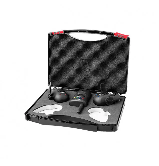 Delphin Roler Shock 2+1 Wels-Bissanzeiger Set Catfish Bitealarm-Bissanzeiger & Bobbins-JJ-Fishing