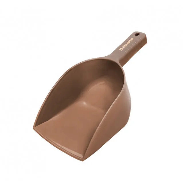 Delphin Dumper Maxi-Futterschaufel Braun Feeding Shovel nicht gelocht-Boiliewurfrohre & Futterschleudern-JJ-Fishing