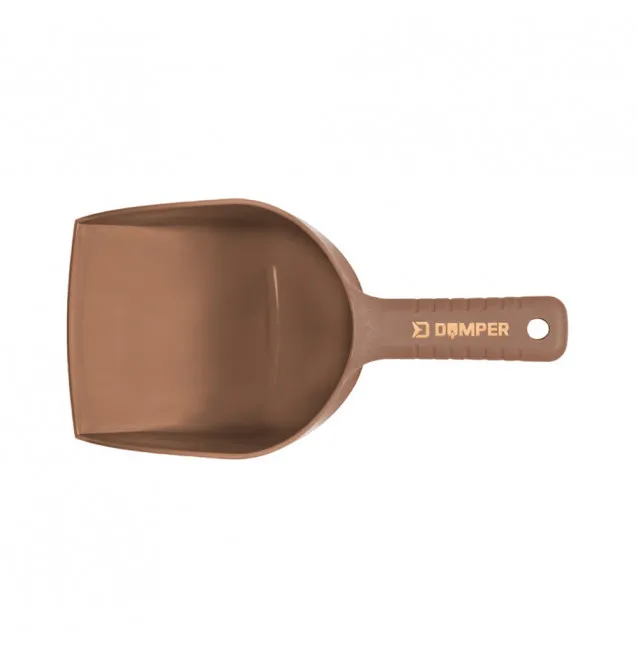 Delphin Dumper Maxi-Futterschaufel Braun Feeding Shovel nicht gelocht-Boiliewurfrohre & Futterschleudern-JJ-Fishing