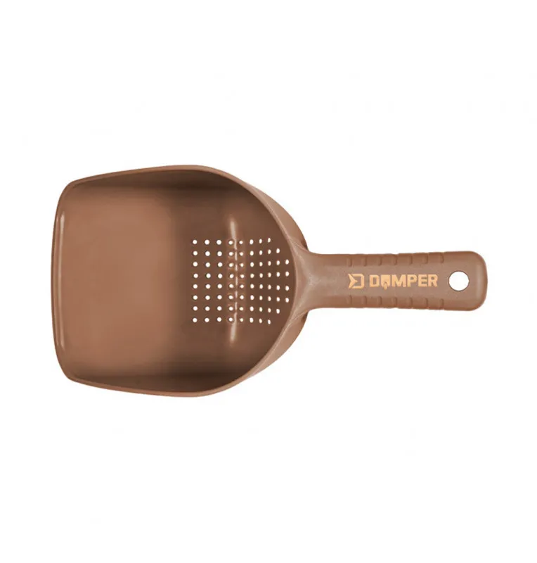 Delphin Dumper Futterschaufel Braun Feeding Shovel gelocht-Boiliewurfrohre & Futterschleudern-JJ-Fishing