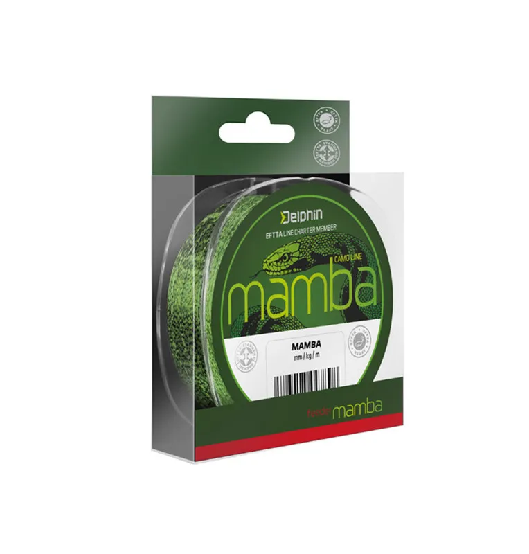Delphin Mamba Feeder Camouflage monofile Angelschnur 0,18mm 6,3lb 300m-Schnüre-JJ-Fishing