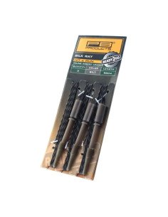 PB Products Ready2Go Silk Ray Hit & Run Inline Leader Silt 90cm 3 Stück-Endtackle-JJ-Fishing