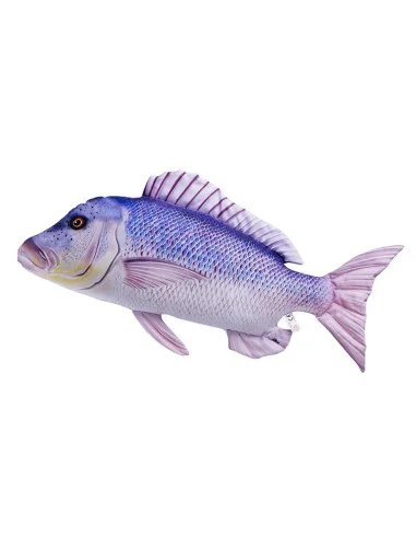 Gaby Fischkissen Mini Zahnbrasse 43cm, Plüschfisch, Stofftier-Mini Fish-JJ-Fishing