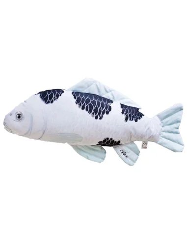 Gaby Fischkissen Big Koi Schwarz 60cm, Plüschfisch, Stofftier-Big Fish-JJ-Fishing