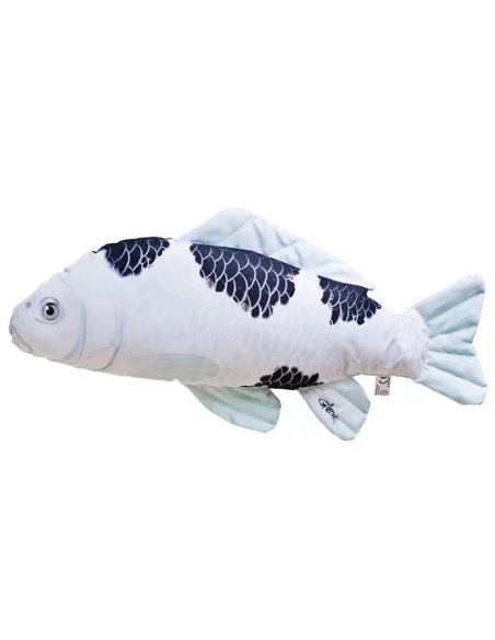 Gaby Fischkissen Big Koi Schwarz 60cm, Plüschfisch, Stofftier-Big Fish-JJ-Fishing