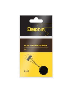 Delphin Oliv Rubber Stopper Large Schnurstopper-Endtackle-JJ-Fishing