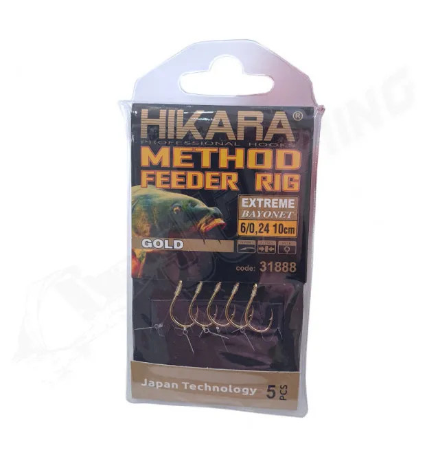 Traper Hikara Method Feeder Rig Extreme Bayonet 6/0,24mm Barbed-Endtackle-JJ-Fishing