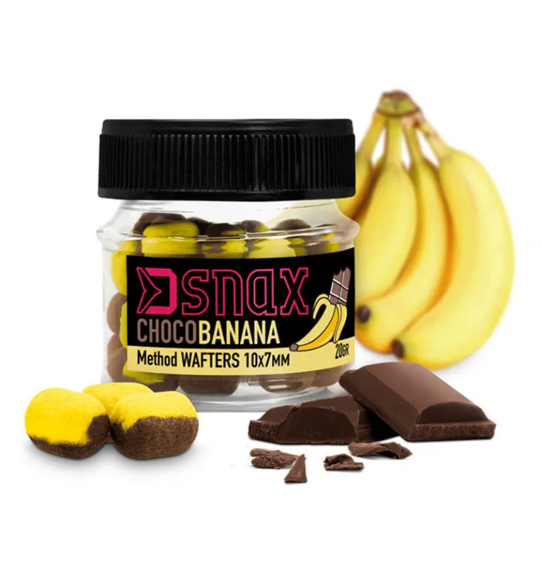Delphin D Snax WAFT Schoko-Banane 10x7mm 20g-Wafters-JJ-Fishing
