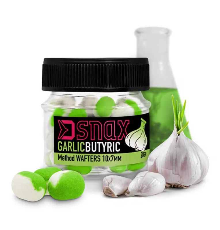 Delphin D Snax WAFT Knoblauch-Butyric 10x7mm 20g-Wafters-JJ-Fishing