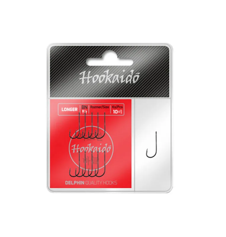 Delphin Hookaido Longer Ring Hook 11 Stück Gr.8 Angelhaken-Endtackle-JJ-Fishing