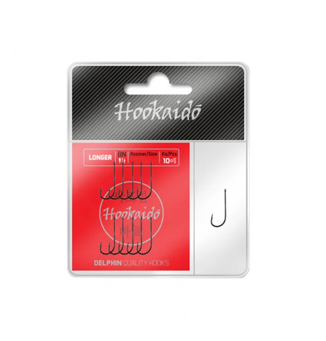 Delphin Hookaido Longer Ring Hook 11 Stück Gr.8 Angelhaken-Endtackle-JJ-Fishing
