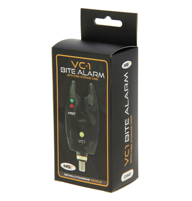 NGT VC1 Alarm mit einstellbarer Lautstärke und Tasche Camo Bissanzeiger-Bissanzeiger & Bobbins-JJ-Fishing