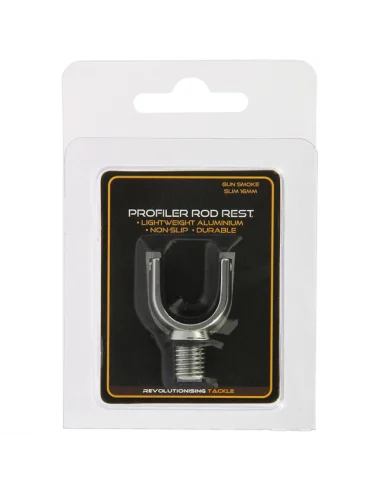 NGT Profiler Rod Rest Gun Metal Slim 16mm Rutenauflage Karpfenanglen-Rutenauflagen-JJ-Fishing