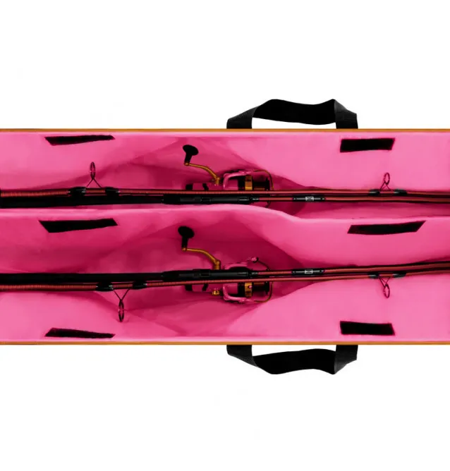 Delphin Queen Rod Case 2 Rod, Rutentasche für 2 montierte 10ft/300cm 2-teilige Ruten 170cm-Rutenfutterale-JJ-Fishing