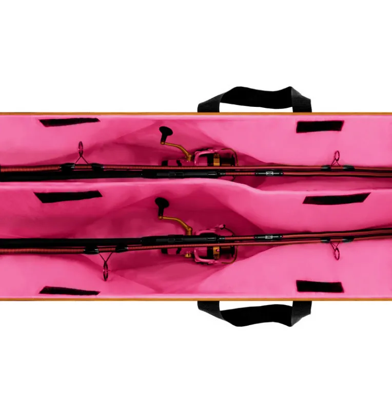 Delphin Queen Rod Case 2 Rod, Rutentasche für 2 montierte 12ft/360cm 3-teilige Ruten 145cm-Rutenzubehör-JJ-Fishing