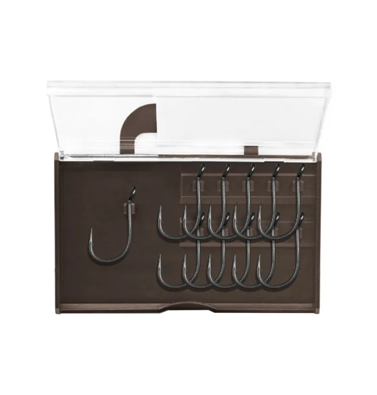 Delphin Thorn Poper Chod Hooks 11 Stück Größe 4 Barbed Angelhaken extra scharf mit Transportbox-Endtackle-JJ-Fishing