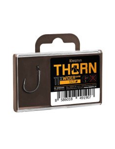 Delphin Thorn Wide Gape Hooks 11 Stück Größe 8 Barbed Angelhaken extra scharf mit Transportbox-Hook & Co-JJ-Fishing 2