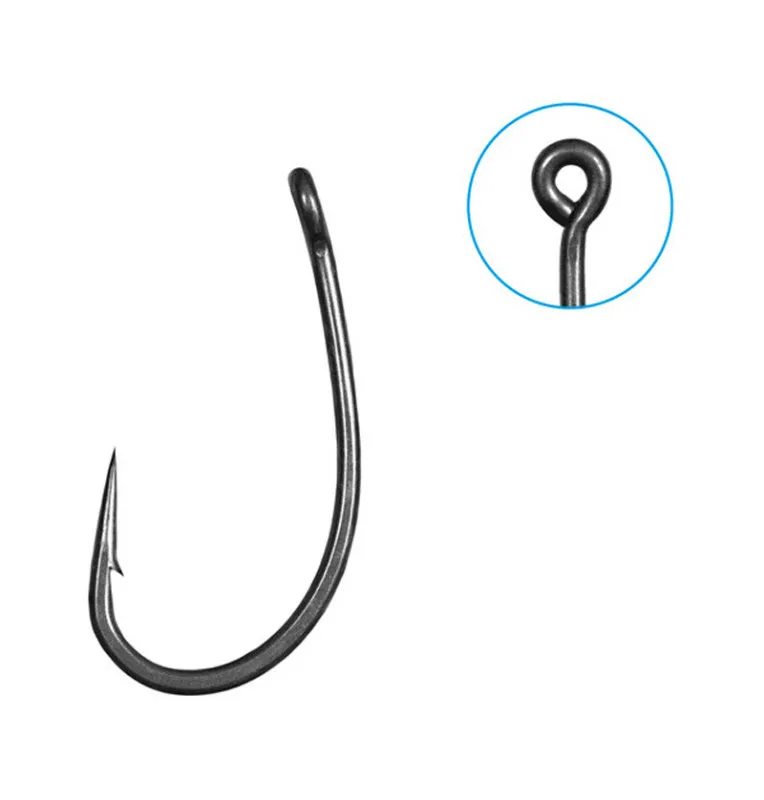 Delphin Thorn Shanker Curve Hooks 11 Stück Größe 6 Barbed Angelhaken extra scharf mit Transportbox-Endtackle-JJ-Fishing