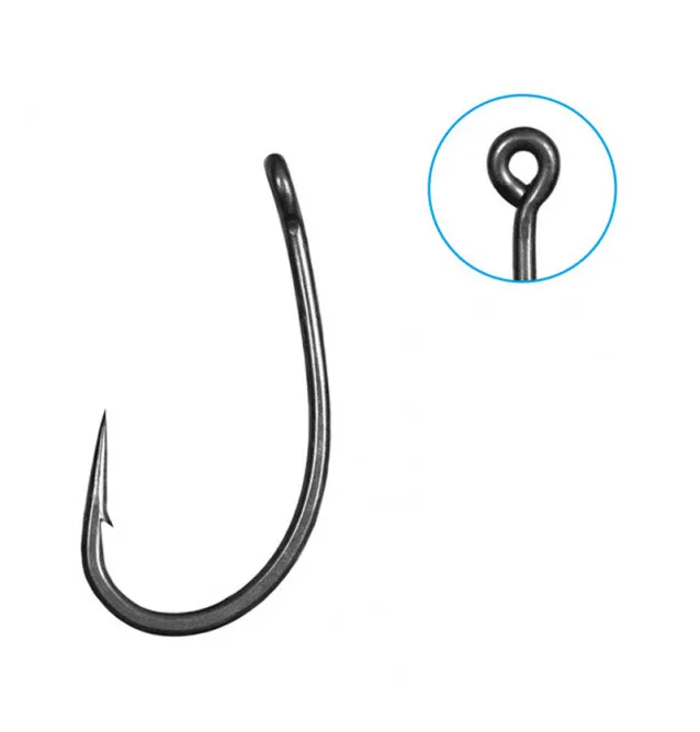 Delphin Thorn Shanker Curve Hooks 11 Stück Größe 6 Barbed Angelhaken extra scharf mit Transportbox-Endtackle-JJ-Fishing