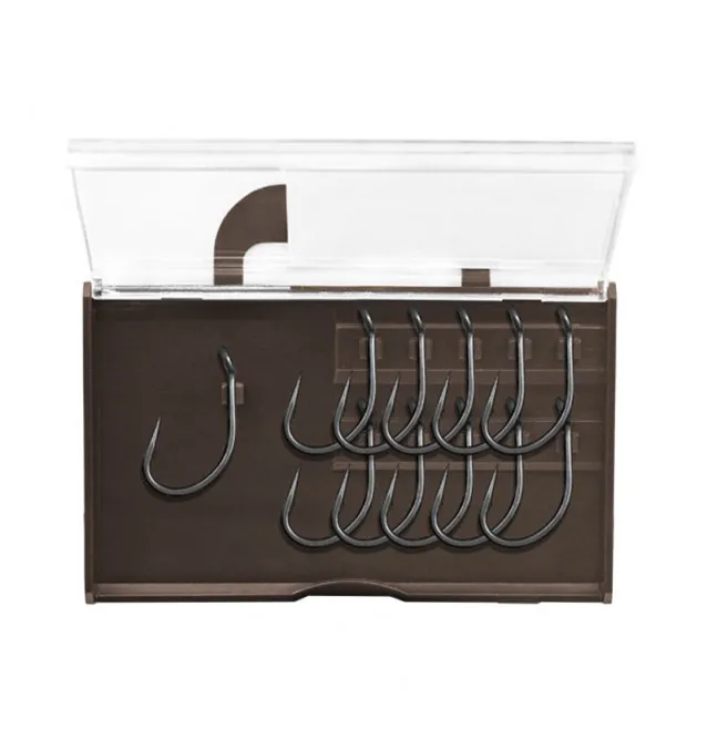 Delphin Thorn Fighter Power Hooks 11 pieces size 4 barbed fish hooks extra sharp with transport box-Hook & Co-JJ-Fishing