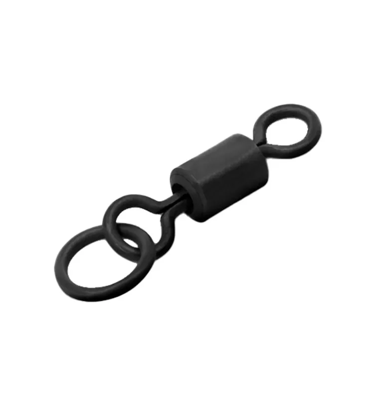 Delphin The End Carp Swivel mit Ring 10 Stück 28 kg Tragkraft Größe 4-Swivels-JJ-Fishing