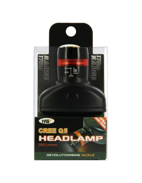 NGT Cree Q5 Kopflampe 300 Lumens Karpfen Lampe mit Zoom-Beleuchtung-JJ-Fishing