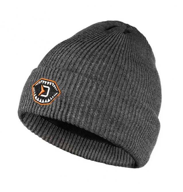Delphin Atak! Eazy Winterhaube Mütze extra Warm Grau-Kappen & Hauben-JJ-Fishing