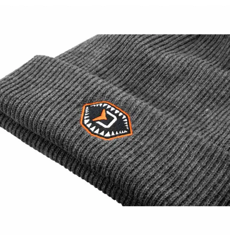 Delphin Atak! Eazy Winterhaube Mütze extra Warm Grau-Kappen & Hauben-JJ-Fishing