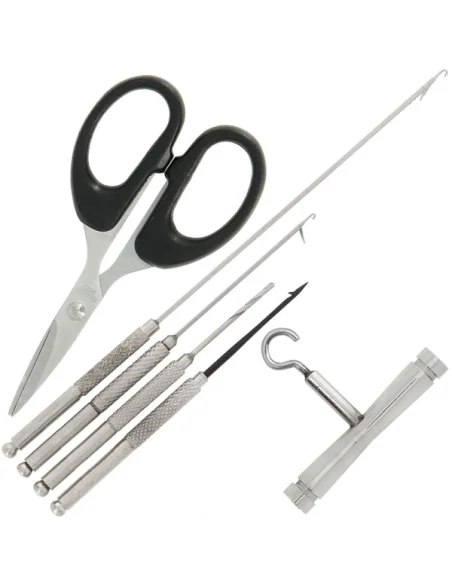 NGT 6 Needle Stainless Steel Baiting Tool Set Boilienadel Set Edelstahl Karpfenangeln-Werkzeuge-JJ-Fishing