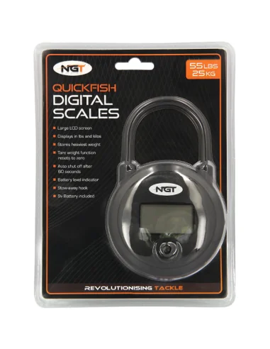 NGT Digital Scale Quickfish 25Kg Fishing Scale-Unhooking mats & weighing slings-JJ-Fishing