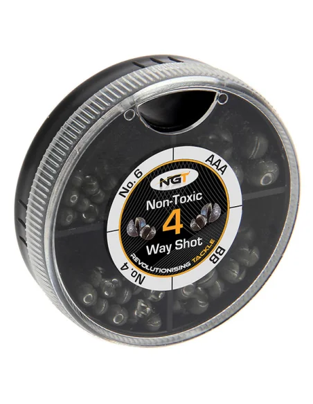 NGT Non-Toxic 4-Way Shot Bleischrot Bleiersatz Angelblei-Blei-JJ-Fishing