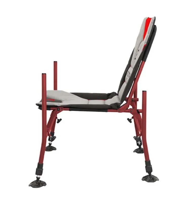 Delphin ATOMA Race Base Feeder Sessel Armchair Feeder Chair Angelsessel Red/Black-Angelliegen & Angelstühle-JJ-Fishing