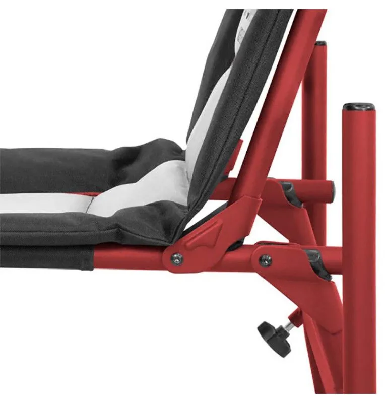 Delphin ATOMA Race Base Feeder Sessel Armchair Feeder Chair Angelsessel Red/Black-Angelliegen & Angelstühle-JJ-Fishing