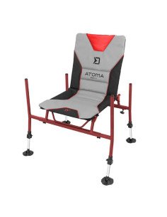 Delphin ATOMA Race Base Feeder Sessel Armchair Feeder Chair Angelsessel Red/Black-Angelliegen & Angelstühle-JJ-Fishing