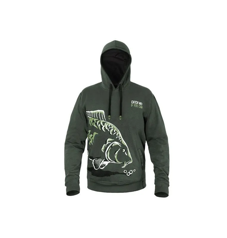 Delphin Catch Me! Karpfen Hoodie Kapuzenpullover Größe XXXL Carpfishing Boilie-Hoodie, Shirts, Jacken & Co-JJ-Fishing