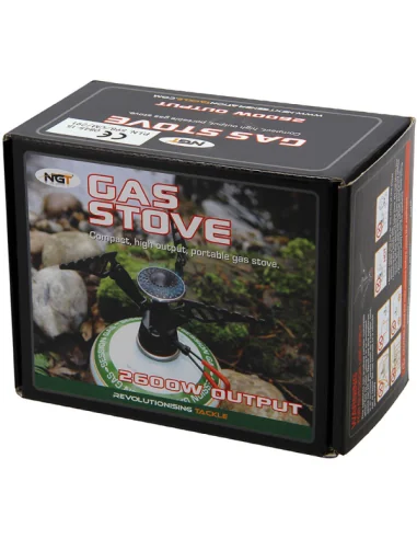 NGT Screw on Stove Gaskocher mit Tasche 2600 Watt Kocher Camping-Outdoor Cooking-JJ-Fishing