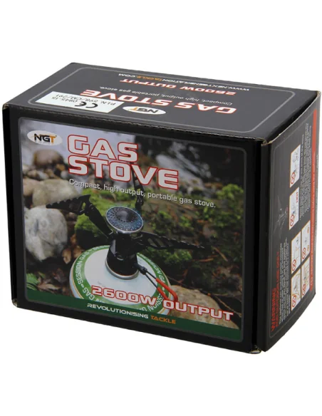 NGT Screw on Stove Gaskocher mit Tasche 2600 Watt Kocher Camping-Outdoor Cooking-JJ-Fishing