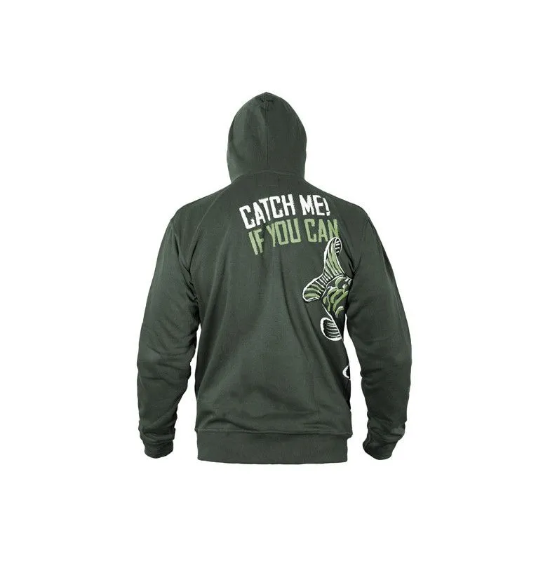 Delphin Catch Me! Karpfen Hoodie Kapuzenpullover Größe XXXL Carpfishing Boilie-Hoodie, Shirts, Jacken & Co-JJ-Fishing