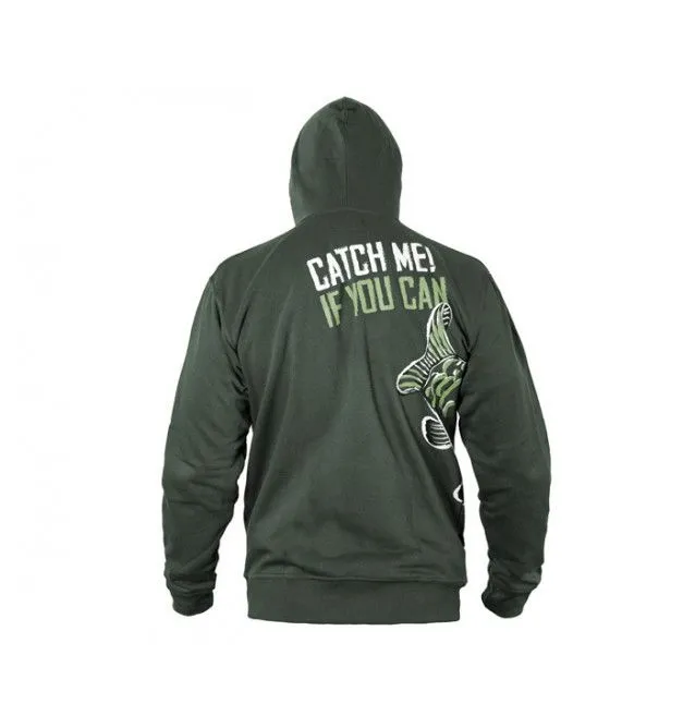 Delphin Catch Me! Karpfen Hoodie Kapuzenpullover Größe XXXL Carpfishing Boilie-Hoodie, Shirts, Jacken & Co-JJ-Fishing
