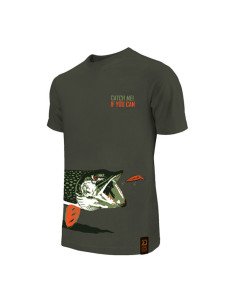 Delphin T-Shirt Catch me! Pike King Size Größe 4XL Predator Hecht-Hoodie, Shirts, Jacken & Co-JJ-Fishing