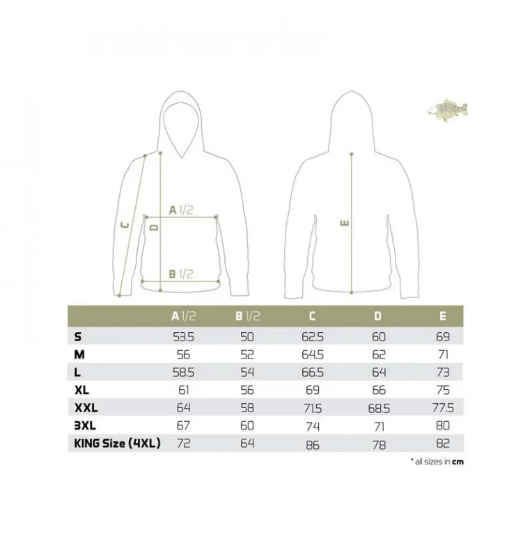 Delphin Tackle Carp Hoodie Größe S Endtackle Karpfen Pullover-Hoodie, Shirts, Jacken & Co-JJ-Fishing
