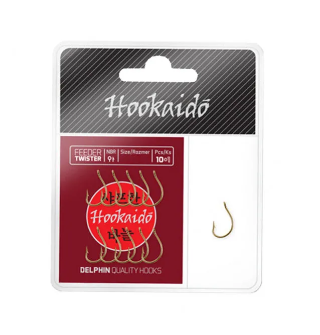 Delphin HKD Feeder Twister Hooks 10+1 piece size 8 fish hooks-Endtackle-JJ-Fishing