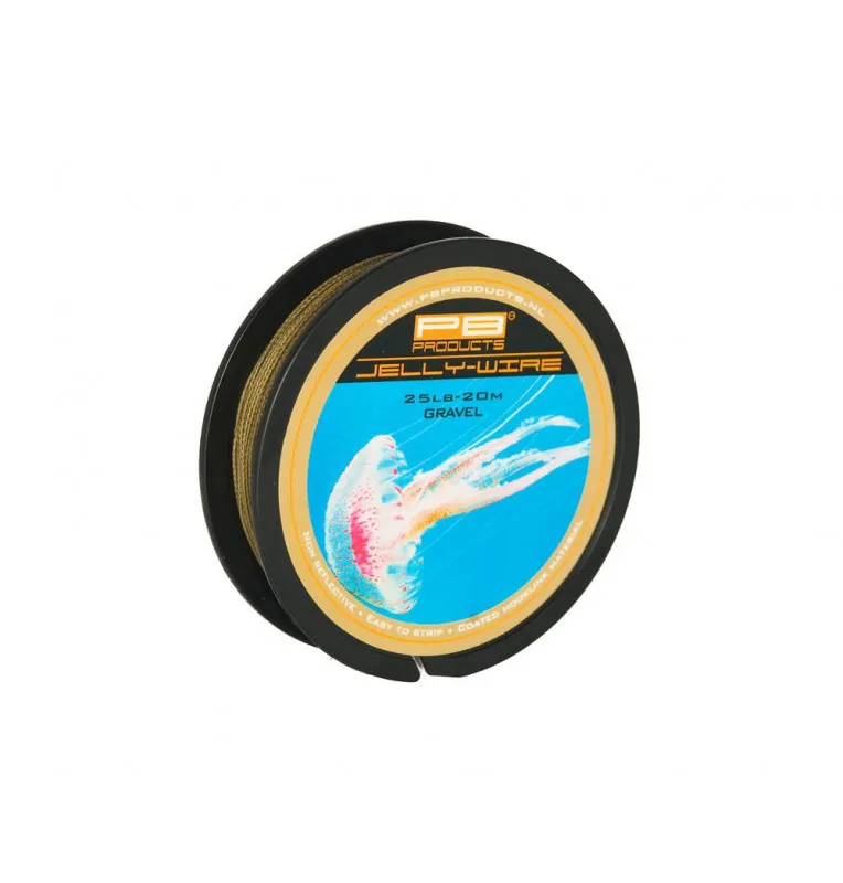 PB Products Jelly Wire Gravel 15lb 20m Vorfachschnur-Schnüre-JJ-Fishing