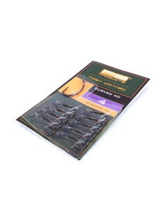 PB Products Curved KD Haken Barbed mit DBF-Beschichtung 10 Stück Größe 8 Angelhaken-Endtackle-JJ-Fishing