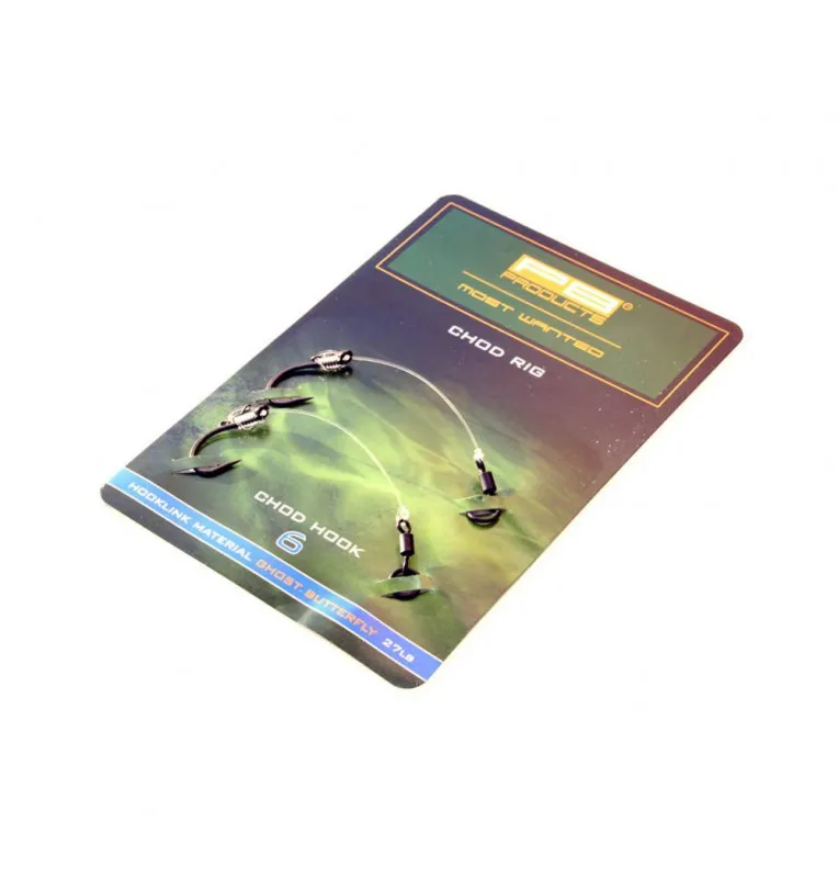 PB Products Chod Rig Barbed 2 Stück 27lb Größe 6 Vorfächer-Endtackle-JJ-Fishing